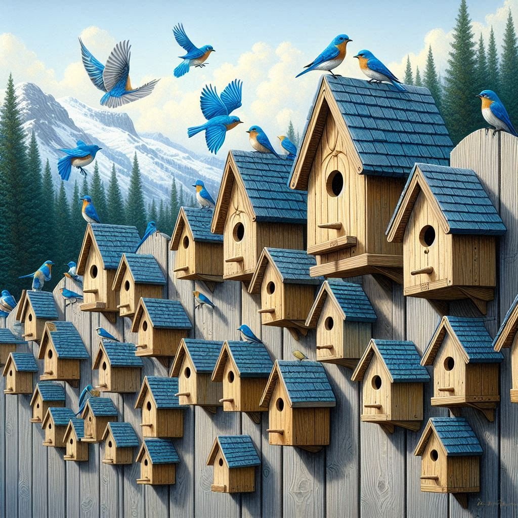 How Far Apart Should Bluebird Houses Be?